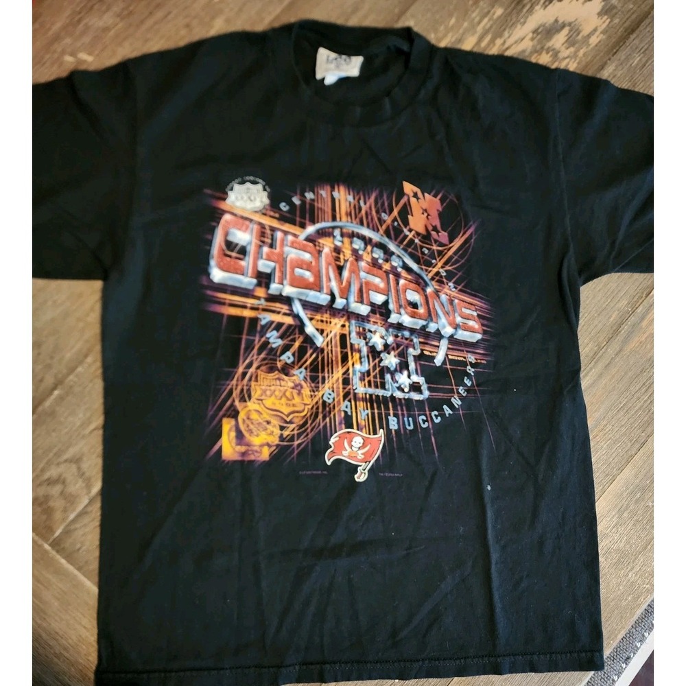 Tampa Bay Buccaneers Football 1999 NFC Central Division Champ TShirt L Large